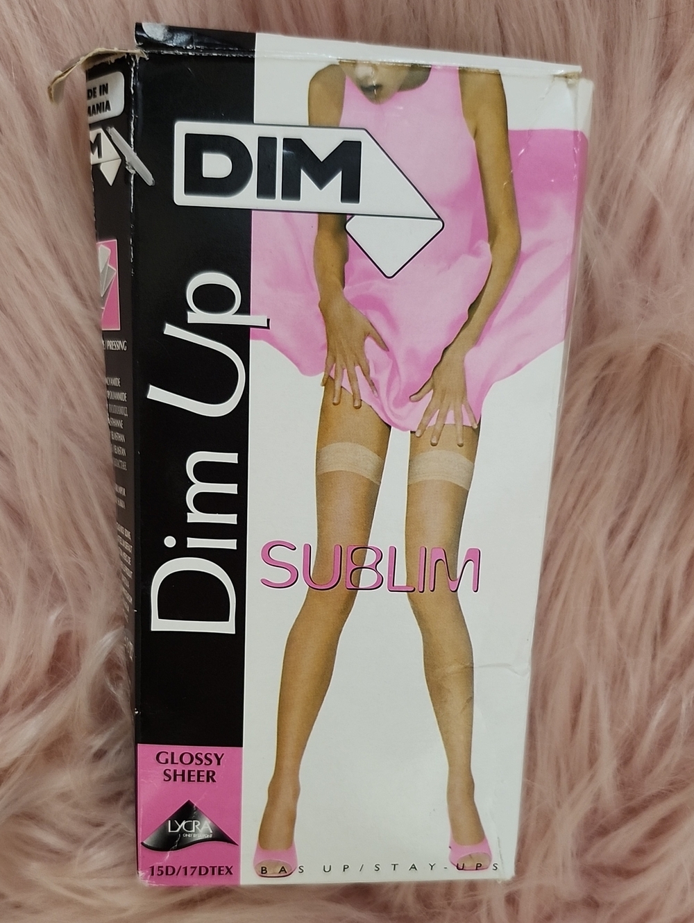 Brand New DIM "DIM UP" SUBLIM GLOSSY SHEER STAY-UPS-1